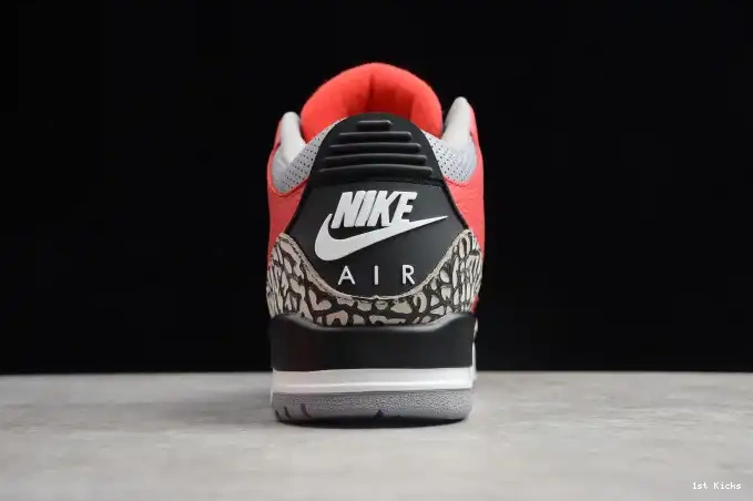 1st Kicks Air Cement 3 Jordan Red CK5692-600 0512
